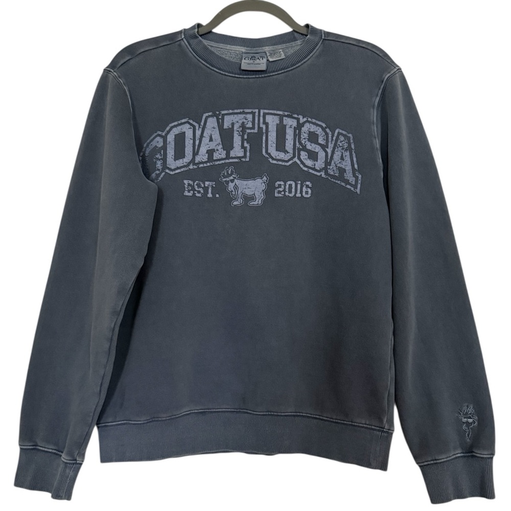 GOAT USA Adults' Linden Crewneck Sweatshirt in Slate  
Size Small